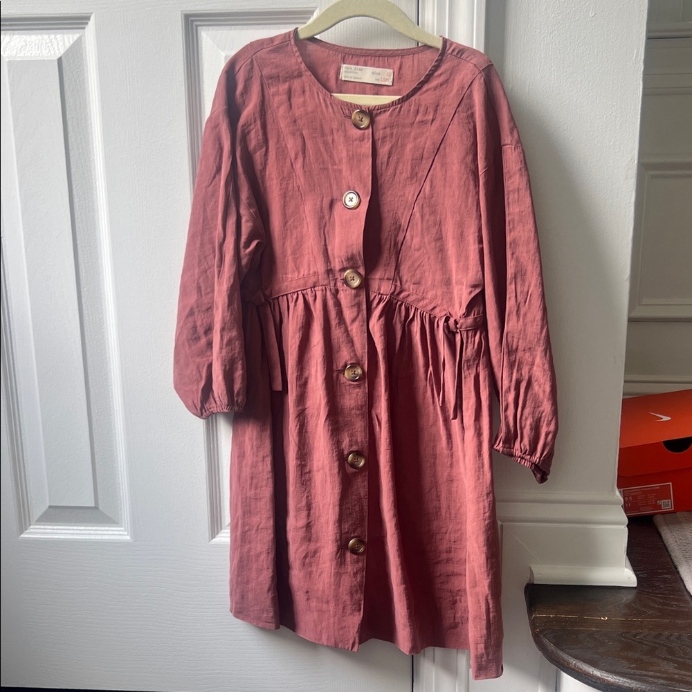 Zara Kids Casual Dress in Dusty Rose